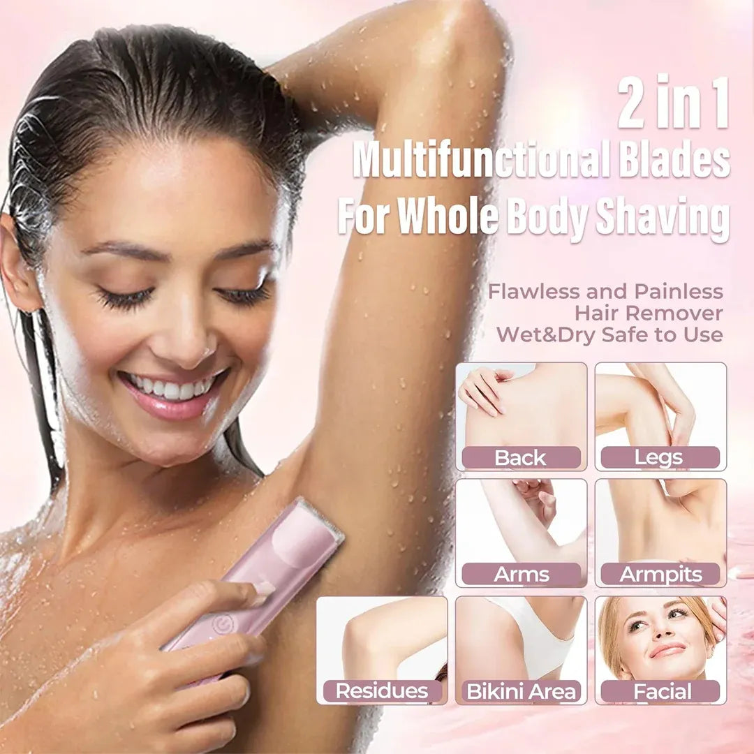 Dovelye - 2-in-1 Painless Bikini Hair Trimmer