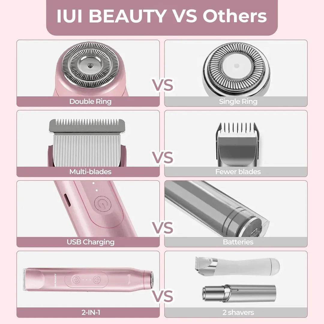 Dovelye - 2-in-1 Painless Bikini Hair Trimmer